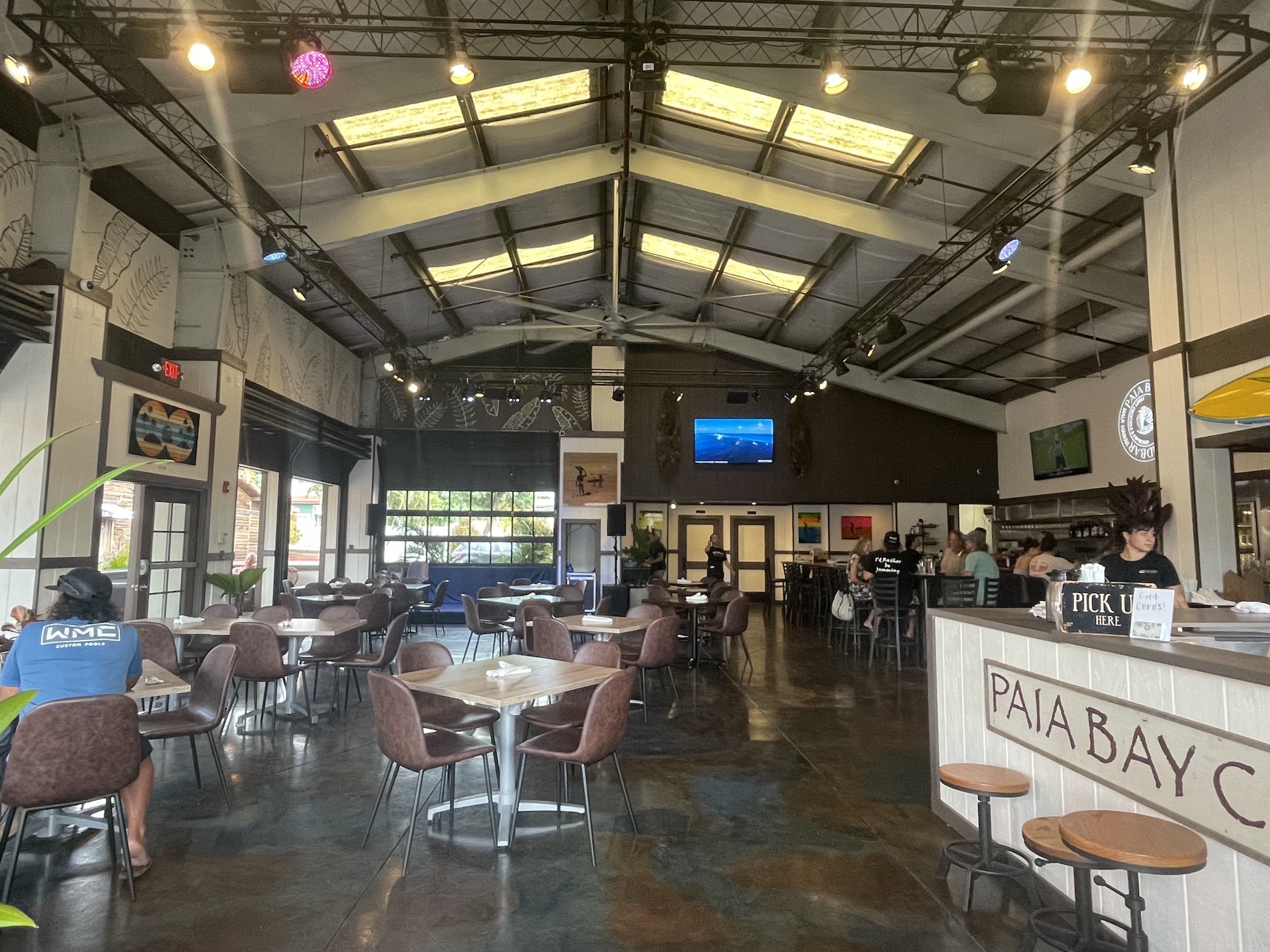 Paia Bay Coffee and Bar Interior