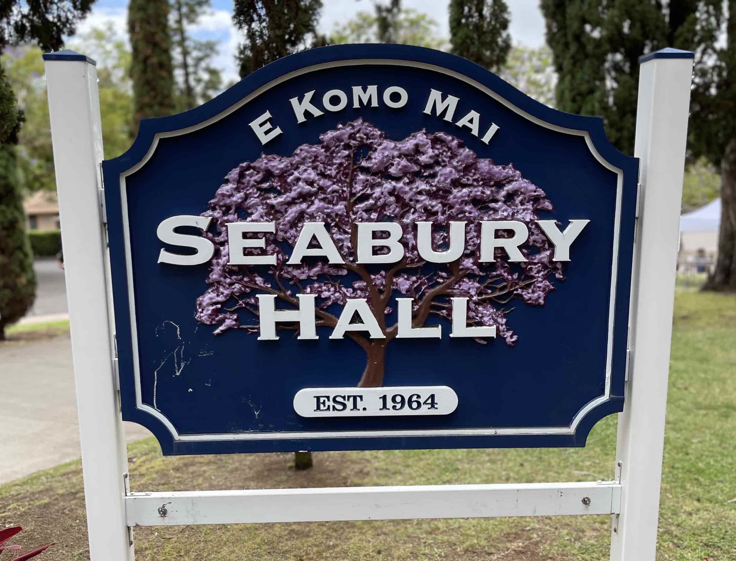 Seabury Hall Entrance in Makawao/Olinda, Upcountry Maui