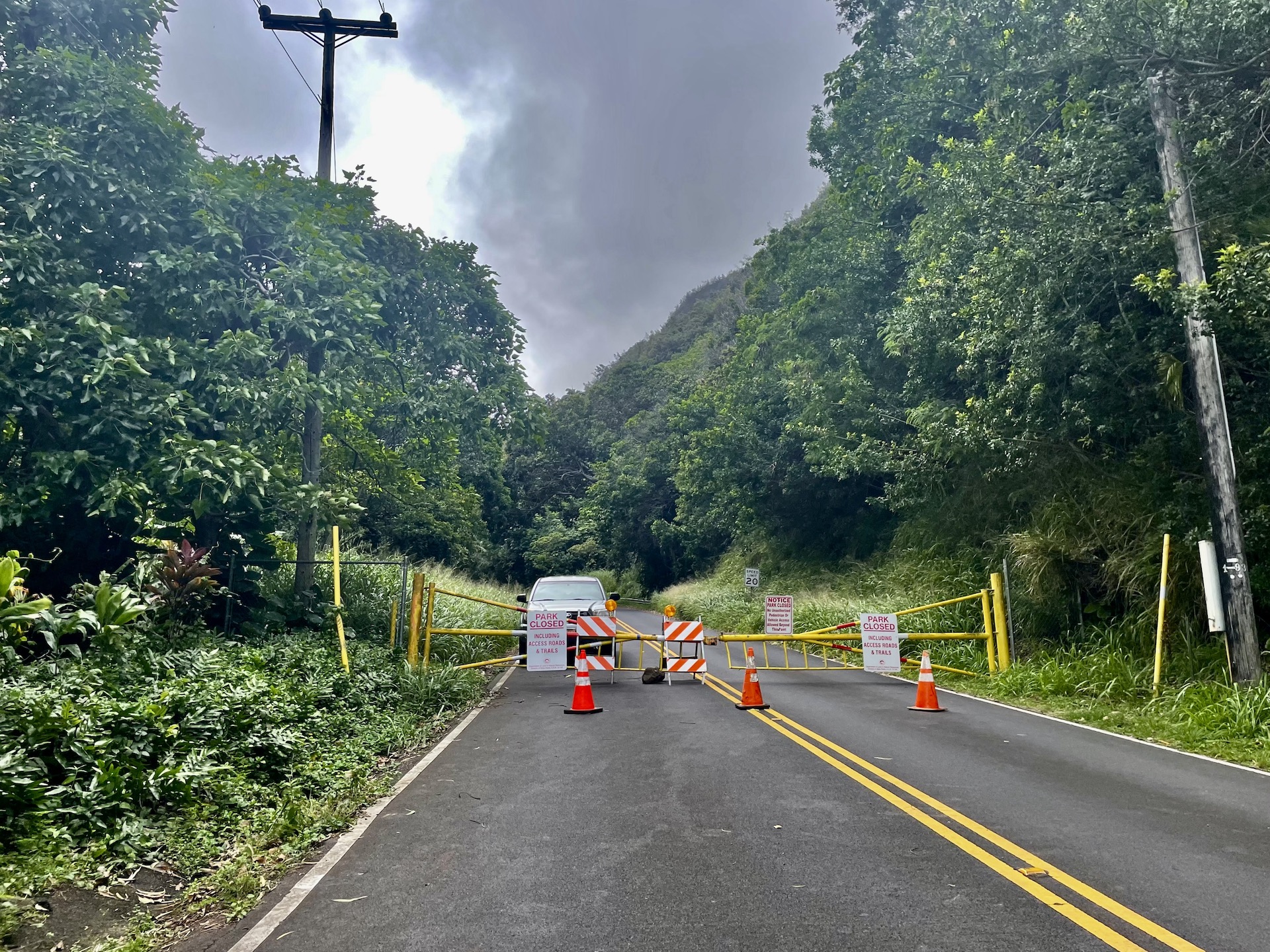 Iao Valley Closed Gate, Central Maui. Travel Pono, Don't Enter Restricted Areas