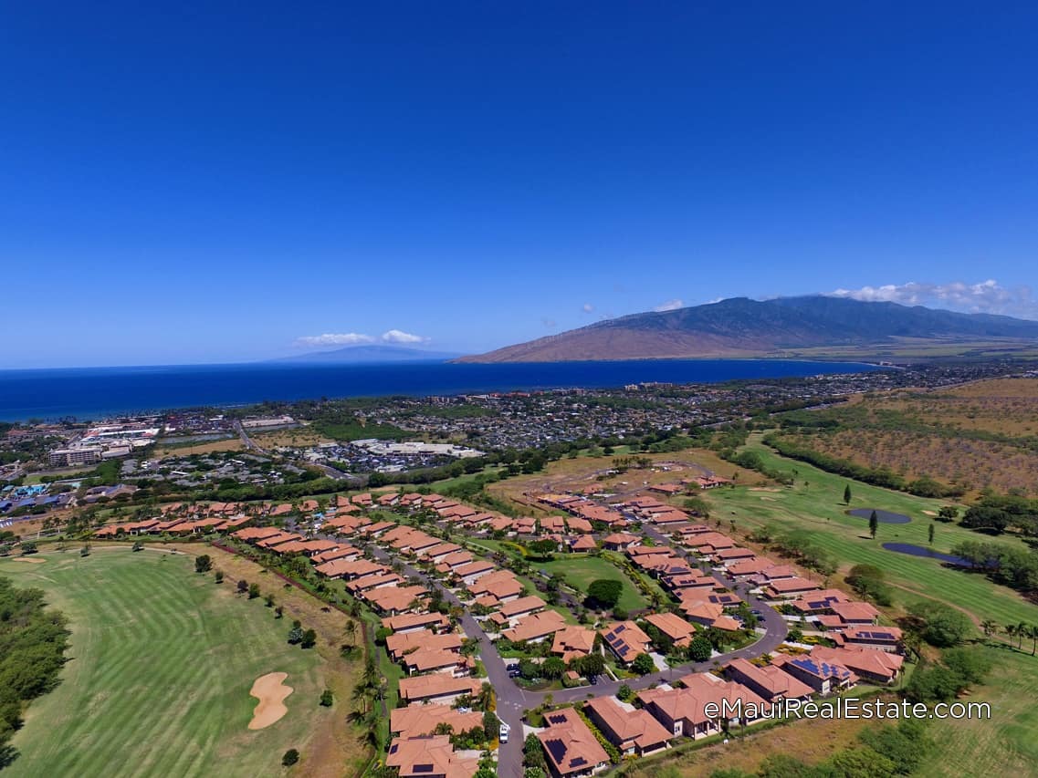 Hokulani Golf Villas, Kihei, South Maui Aerial